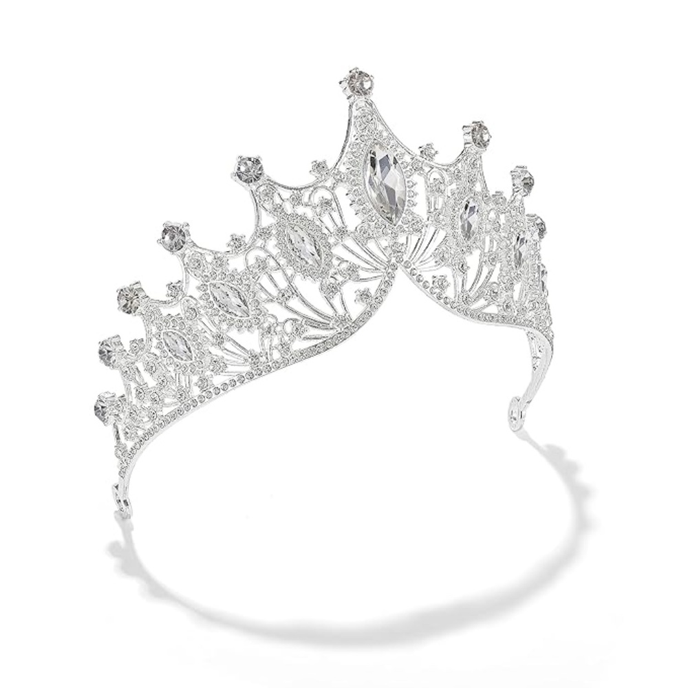 Crystal Wedding Tiara Crown - Picture 9 of 12